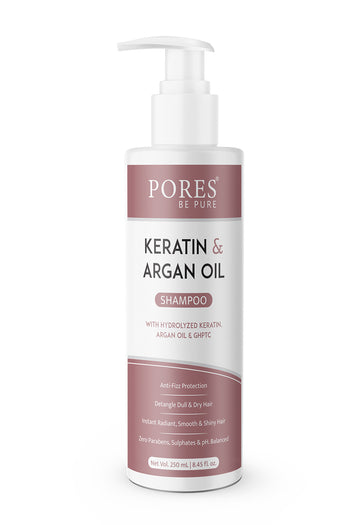 Keratin & Argan Oil Shampoo by PORES BE PURE